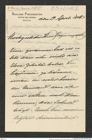Nachlass Franz Steindachner, Brief von Heinrich Siebold an Franz Steindachner (19.04.1907), Inv.Nr. 479.01, Seite 1